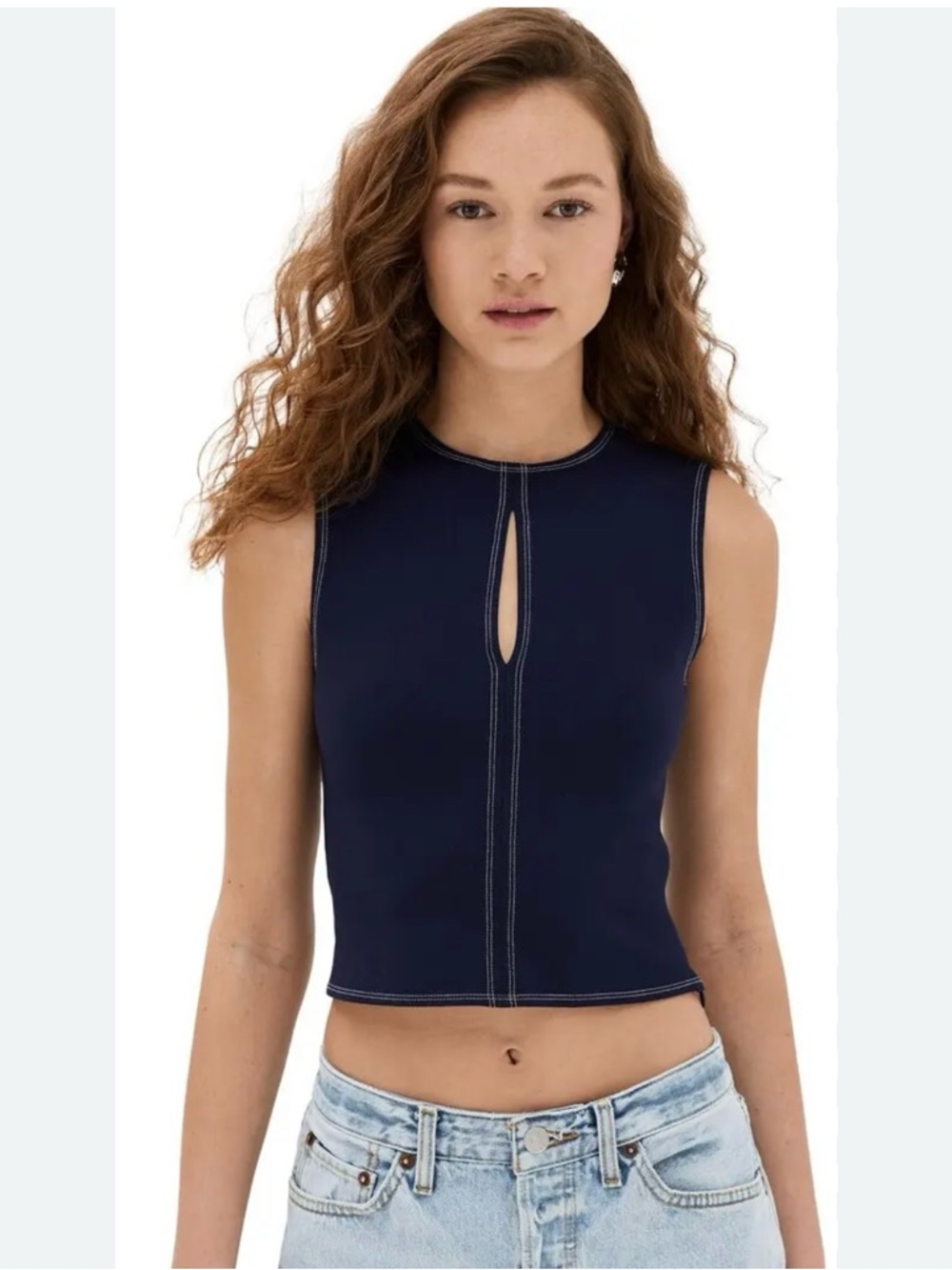Reformation Carsyn knit top XS